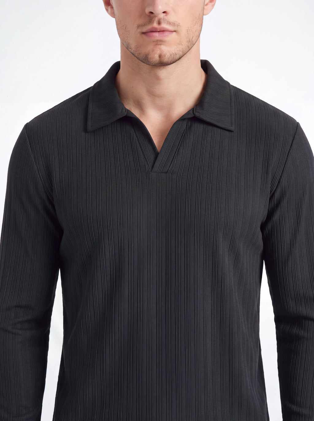 Lined Polo - Black