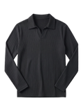 Lined Polo - Black