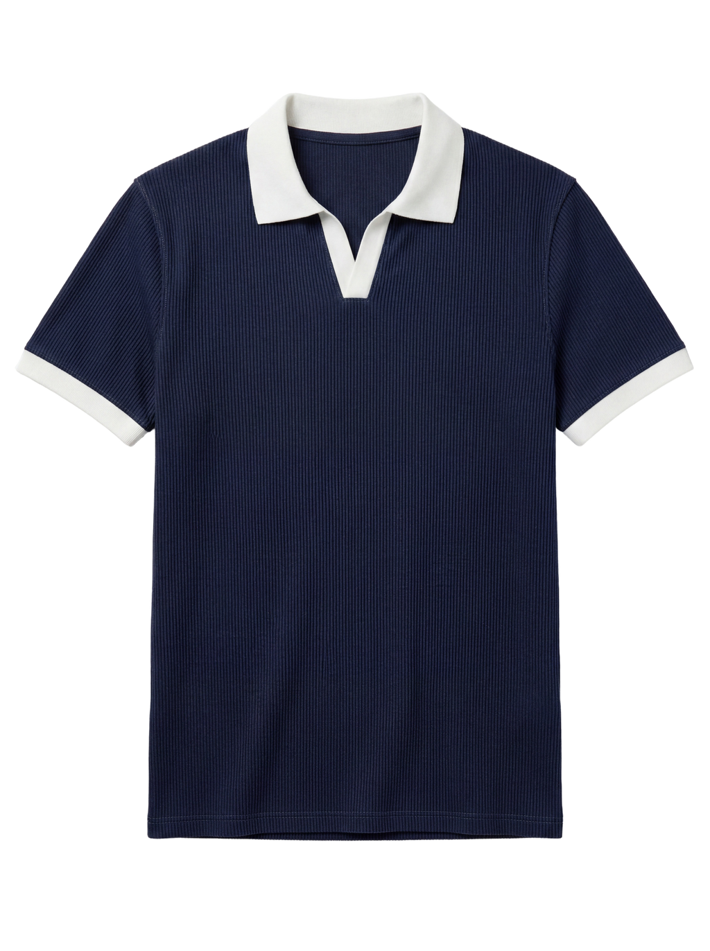 Navy Contrast Polo