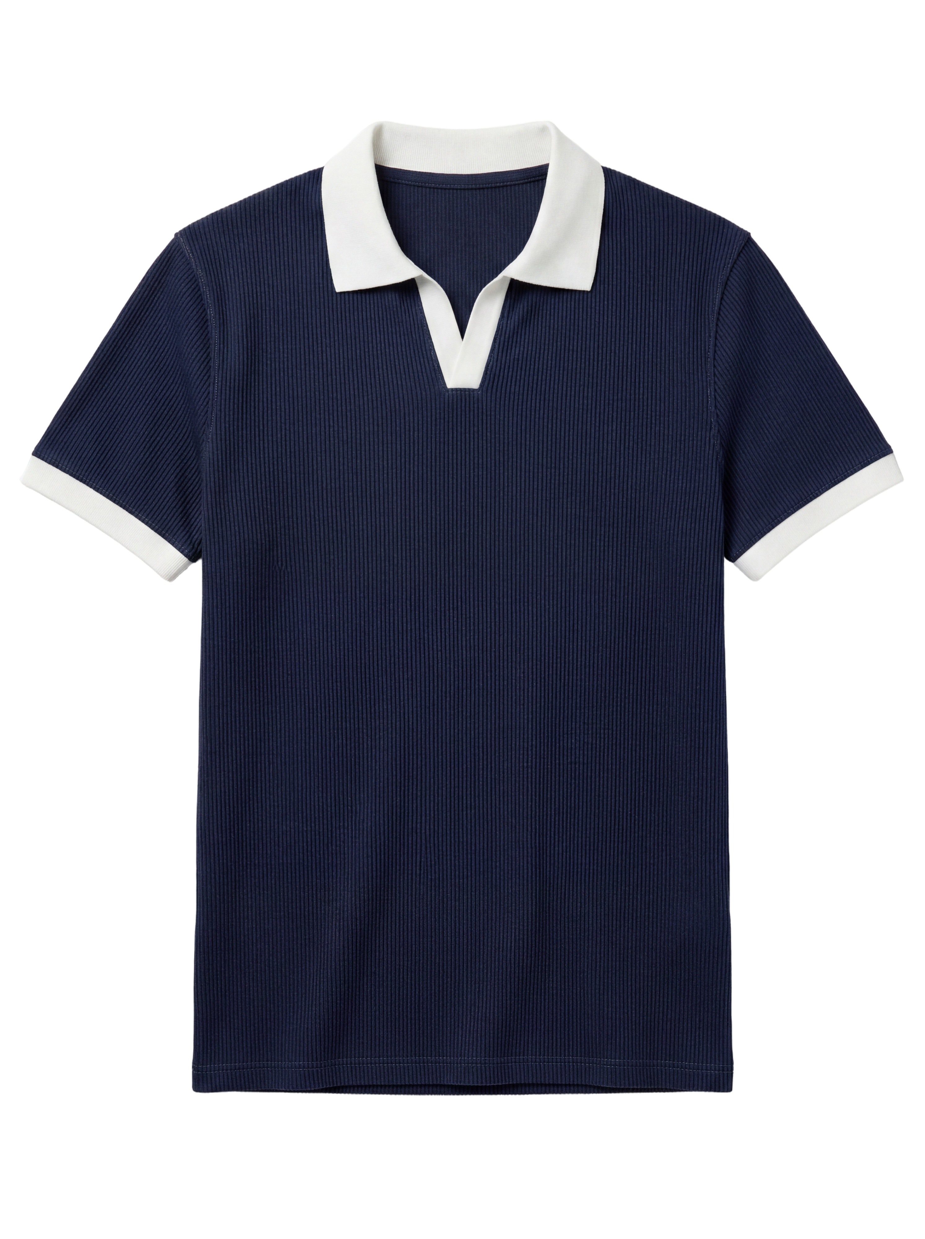 Navy Contrast Polo
