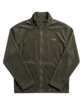 Olive Cashmere Zip-Up