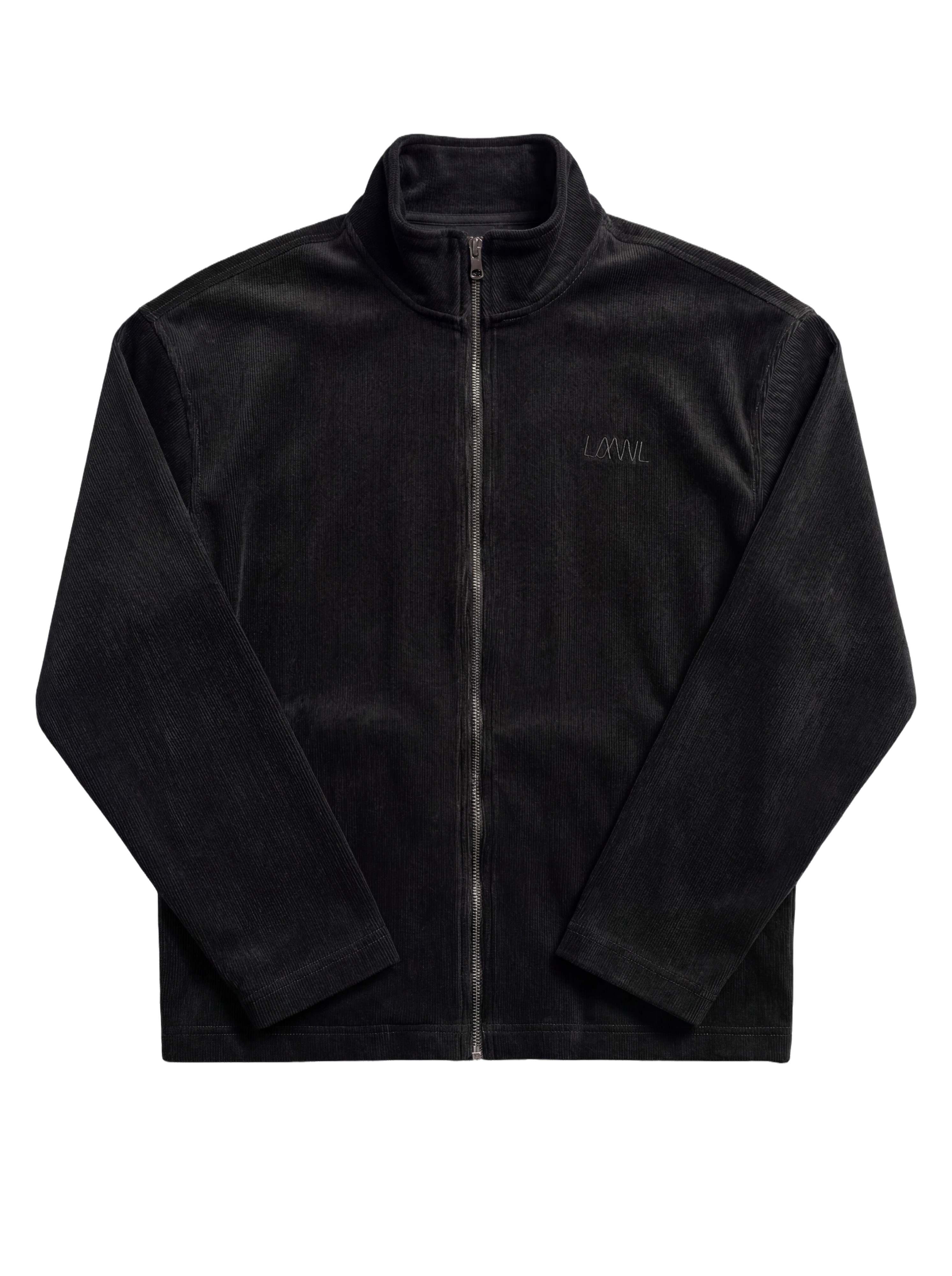 Black Cashmere Zip-Up