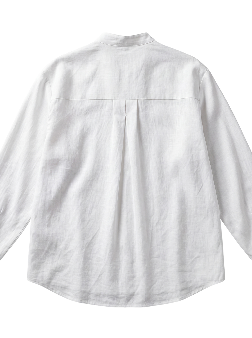Split-Neck Linen Shirt
