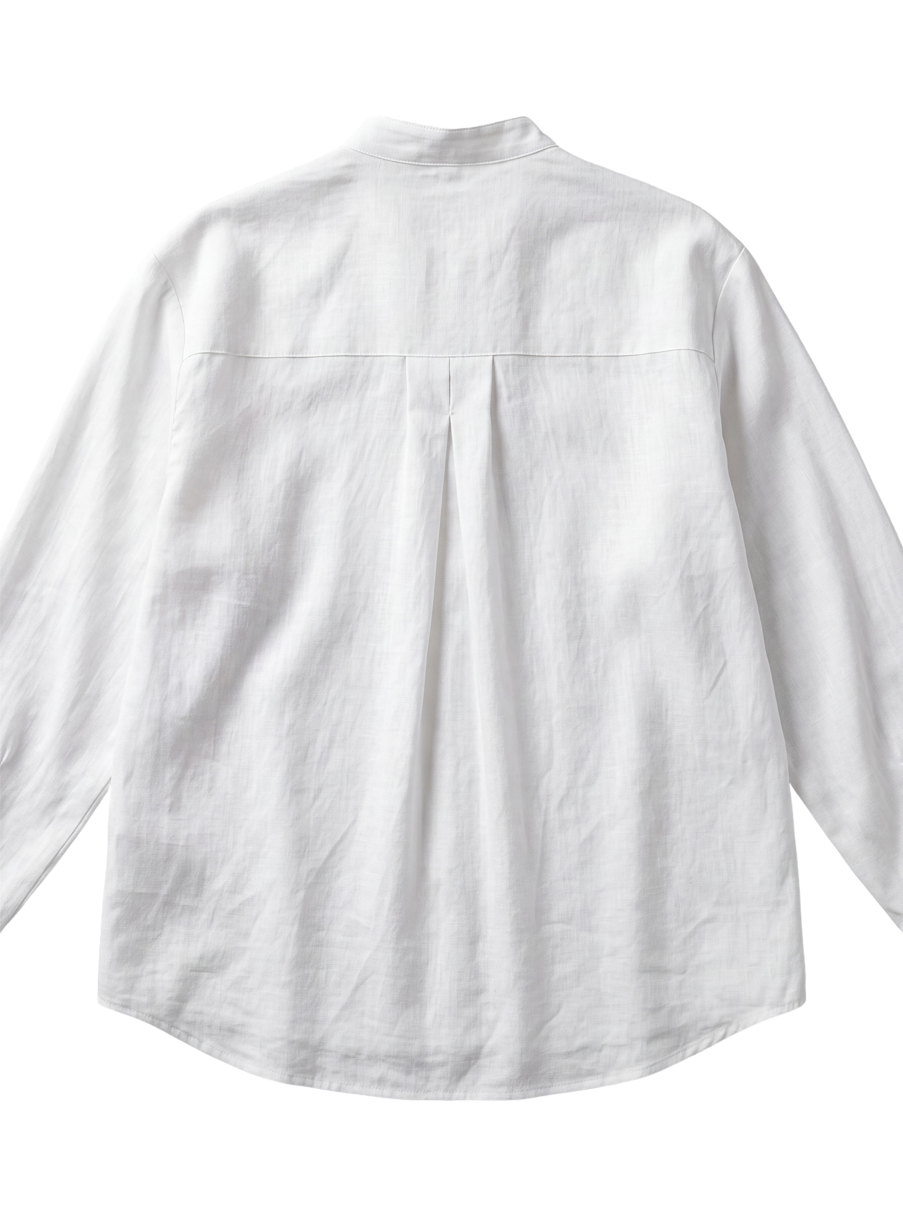 Split-Neck Linen Shirt